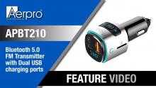Embedded thumbnail for Aerpro APBT210 – Bluetooth FM Transmitter – Feature Video